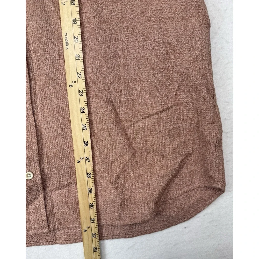Taylor Stitch Clay Organic Cotton Short Sleeve Button Up Shirt Mens Size 46